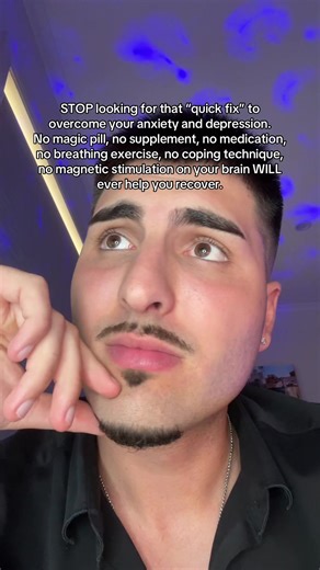 Most people are stuck searching for the next quick fix that will magically make their anxiety and depression disappear. A new supplement, a breathing technique, another coping method, or some new “hack” they saw online. But constantly looking for something to fix you only reinforces the belief that something is broken in the first place. Real recovery does not come from chasing temporary relief. Your brain changes through repetition, behaviour, and neuroplasticity. When you understand how your b