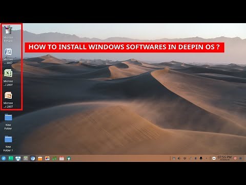 How to install Windows Softwares in Deepin OS ?
