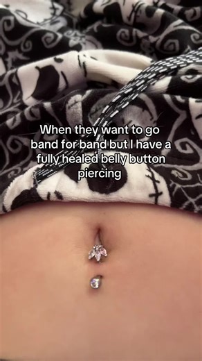 Fully Healed Belly Button Piercing Showcase
