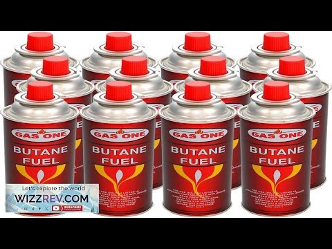 12 Butane Fuel GasOne Canisters for Portable Camping Stoves