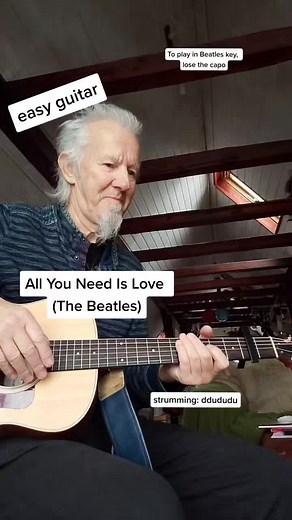 Easy Guitar Lesson: All You Need is Love by The Beatles