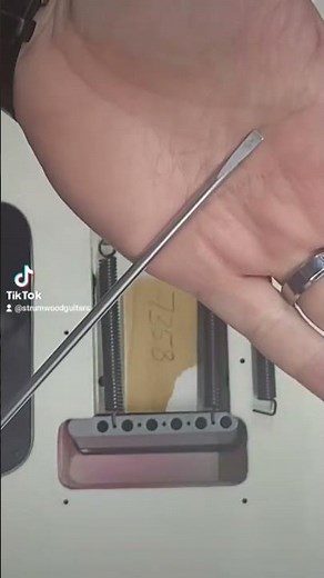How to install floating tremolo springs.