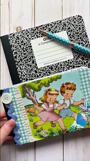 Easy Junk Journal Great for Beginners #craftygiveaway #shorts