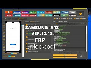 SAMSUNG A13 (A135F) VER.11.12.13. FRP BYPASS BY UNLOCKTOOL/