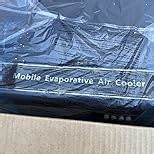 58-Inch Swamp Cooler, 8979CFM Industry Evaporative Cooler, 3 Speeds, 120° Swing, 36 Gal Water Tank, 5 Ice Packs,Outdoor Evaporative Air Cooler for Patio, Yard, Porch, Factory