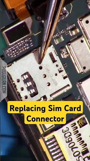 مراحل تعویض سوکت سیم کارت گوشی...Replacing the SIM card connector #تعمیرات_موبایل #phonerepair#tech