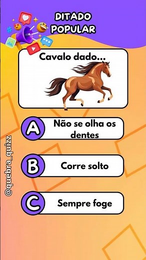 Quiz Ditado Popular - Complete os Ditados Populares Antes que o Tempo Acabe!