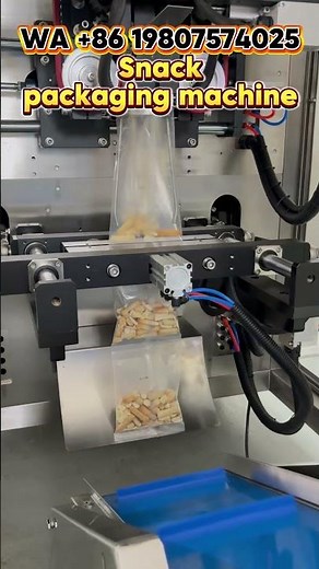 Automatic snack pouch packaging machine，granule fill&seal device #machine #factory