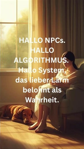 HELLO NPCs. HELLO ALGORITHM. Hello system that rewards noise over truth. #frequency #love