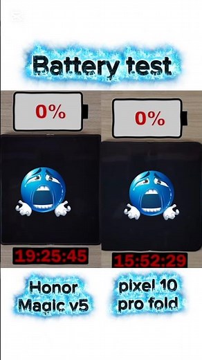 Honor Magic v5 vs Pixel 10pro fold Battery TESTS Which Phone LASTS LONGER?