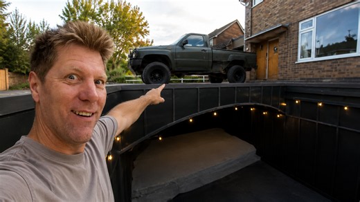 Digging a secret garage — the cover-up!