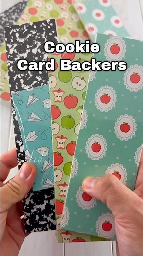 Back-to-School Cookie Packaging Hack 🍎 | Double-Sided Card Backers
