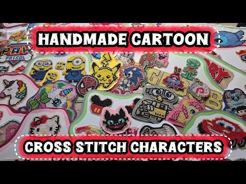 Handmade Cartoon Cross Stitch Characters