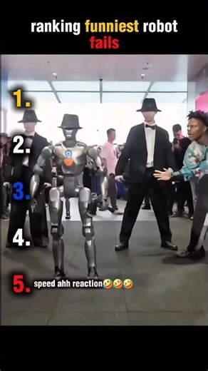 the end🤣🤣🤣. ranking funniest robot fails🤖💀. #failsvideo #fails #ranking #ytshorts
