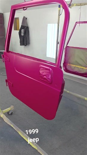 1999 jeep new paint job HOT PINK FROM TCS PGC-R439 this paint is amazing looks really good 👍 #mopar