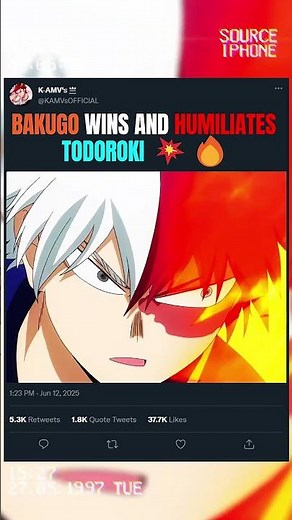 BAKUGO WINS AND HUMILIATES TODOROKI 💥🔥 | #anime #animeedit #myheroacademia