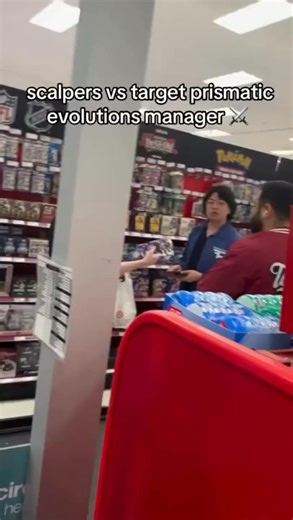 🎯 Pokemon Scalper Showdown Target vs The Prismatic Evolution Enforcer for all the Cards🎴 🎯🛒🃏 Target Showdown — The Prismatic Evolution Enforcer vs. Every Scalper in the Aisle 🔥⚔️ The Target automatic doors slid open like the gates to a final arena. Inside, the Pokémon card aisle buzzed with tension. Scalpers lined the shelves in formation, carts angled just right, phones glowing with restock alerts. They’d done this a hundred times—arrive early, block the aisle, wipe the hooks clean. Easy 