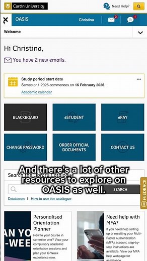 OASIS? Blackboard?? eSTUDENT??? Here's the difference | Orientation at Curtin
