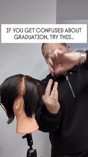 8K views · 284 reactions | Simplify your graduated haircuts by using guidelines to create your shape. Angles can be confusing, but when you place guidelines in the key areas within your section it makes it super easy. Simply connect them together and make sure you use the amount of elevation you want based on the desired result and you’ll never have to worry about a 45 degree angle again. | Alex Walker | Facebook