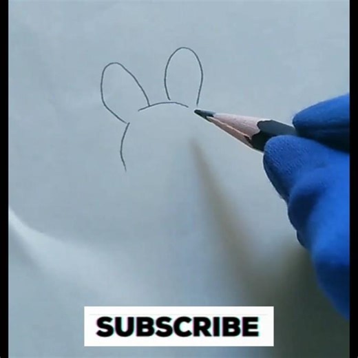 How to draw a cute rabbit drawing #rabbit