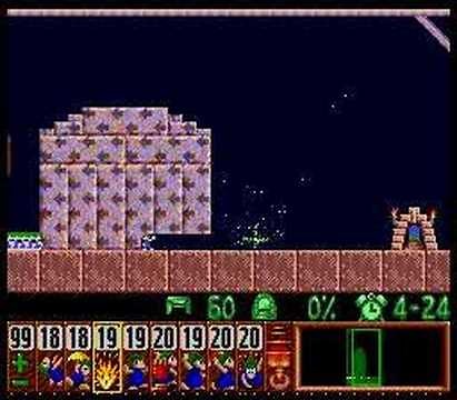 Lemmings - Fun Level 11 Solution
