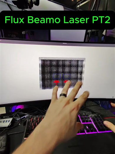 Flux Beamo laser cutter PT2 #FLUXBeamo #LaserCutter #LaserEngraver #DesktopLaser #30WCO2