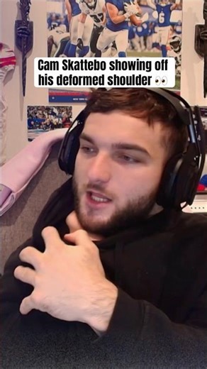 Cam Skattebo’s shoulder joint 🥴 (via sk4tpack/twitch)