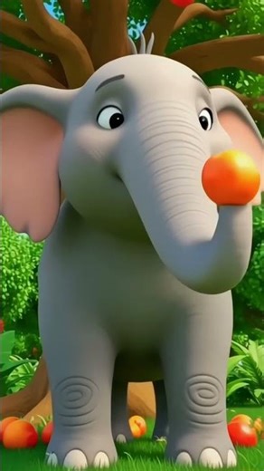 The Elephant ( Animal ) Song for kids | Nursery Rhymes | #shorts #nurseryrhymes #englishrhymes