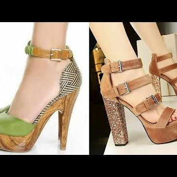 wooden high heel clogs