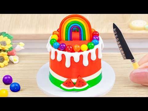 Enchanting Mini Rainbow Cake Recipe With KitKat 🍫🌈 Fun KitKat Cake Decorating Tutorial