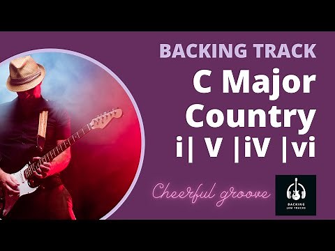C Major Country Backing Track | 1-5-4-6 Chord Progression | Guitar Jam in C Major #backingtrack