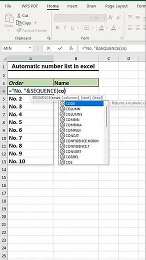 This Excel Trick Fills Numbers AUTOMATICALLY! 😱 | SEQUENCE Formula Hack