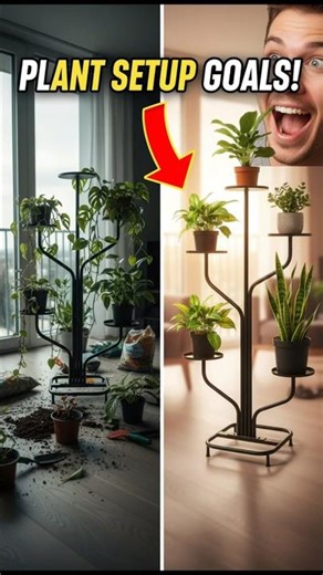This Plant Stand Will Upgrade Your Home 😍 | Amazon Space Saving Hack #decor
