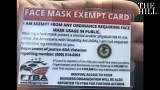 DOJ warns against fraudulent face mask exemption cards