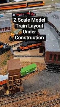 Z Scale Model Train Layout Under Construction #train #modeltrains #modelrailroad #hobby #railroad