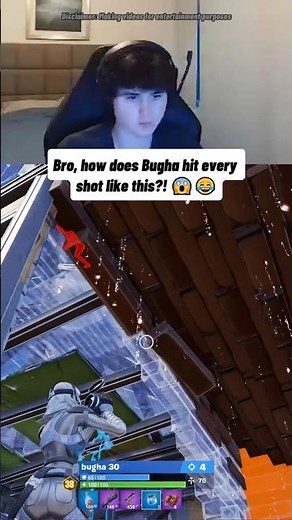 Bro, how does Bugha hit every shot like this?! 😱😂 #bugha #fortnite