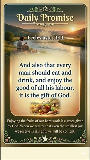 Daily Promise #ecclesiastes 3:13