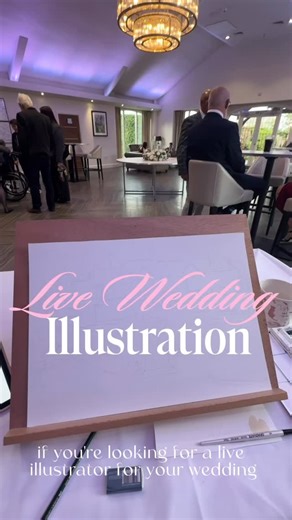 Pretty Pink by Abigail ⭐️ on Instagram: "Live wedding illustration by PrettyPinkbyAbigail! 💘⭐️💒 Getting married in 2026 or 2027? Congratulations! 🥂 If you’re looking for something fun, interactive and truly special, this might be for you 👀 Live wedding illustration is more than just artwork it’s an experience. Guests love watching the paintings come to life, chatting, laughing and seeing themselves illustrated 🎨💐 It creates such a joyful atmosphere and becomes a real talking point througho