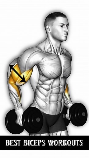 Build Bigger Biceps - Best Exercises To Build Bigger Biceps #biceps #bicepsworkout #armsworkout #fitness | Trending Gym