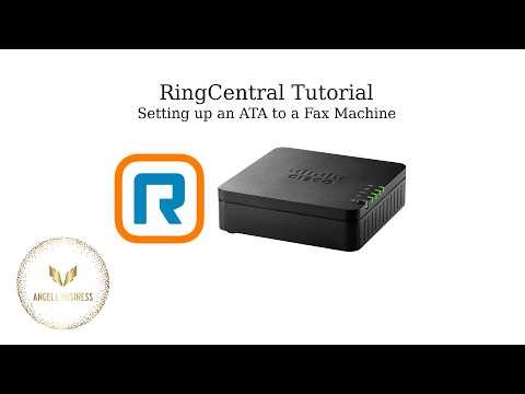 RingCentral Tutorial: Setting up a Cisco 192 ATA to a Fax Machine