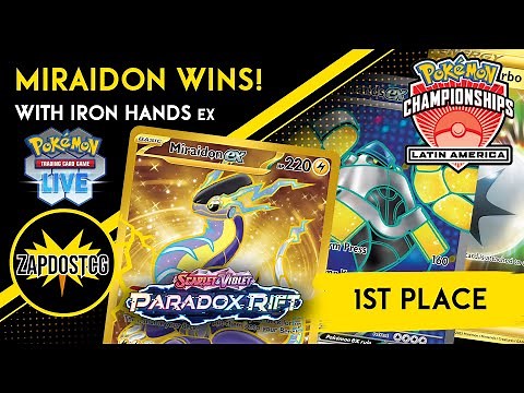 1st Place Miraidon ex Deck From LAIC With Iron Hands ex! (Pokemon TCG)