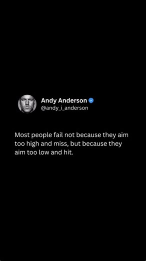Most people don’t fail because they aim too high and miss… They fail because they aim too low… and hit. Let that sink in. We live in a world where average is rewarded with comfort. Where playing small feels safe. Where survival is good enough for most. But you aren’t most people. You’re a builder. A visionary. A coach. An entrepreneur. A damn leader of your life. So stop aiming for barely getting by. Stop setting goals just to check boxes. Stop shrinking to fit into the expectations of others. S