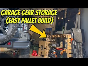 Jeep Gear and Soft Top Window Storage DIY Pallet Build
