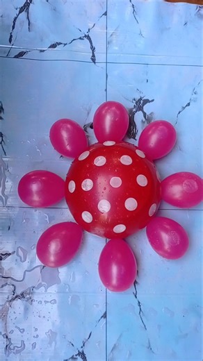 asmr pink and red popping 🥰#viral #balloon #asmr #asmr #funny