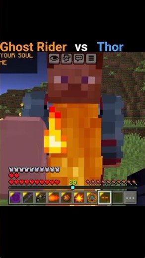 Ghost Rider vs Thor #minecraft #marvel