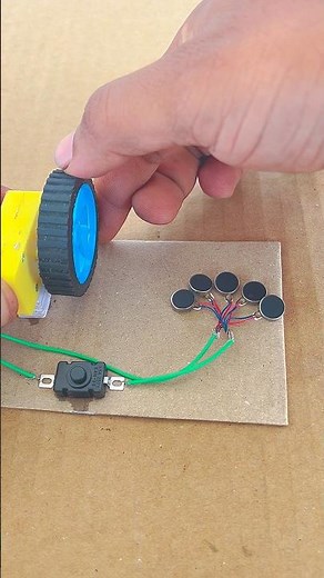 Powering vibration motor using dc generator #inventiontech #technology #shortsindia