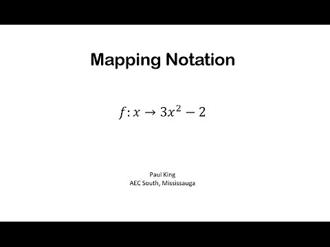 Mapping Notation