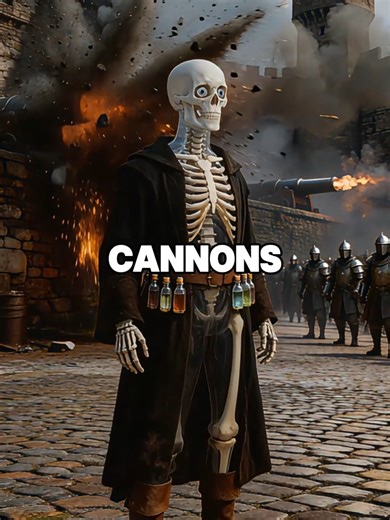 What if a modern chemist went to Medieval Europe? 🧪 #whatif #skeleton #medieval #chemist