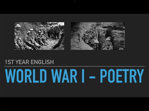 Poetic techniques & war poetry | Teaching Resources