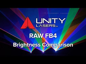 Laser Show Brightness Comparison | Unity RAW FB4 | DJ Lasers